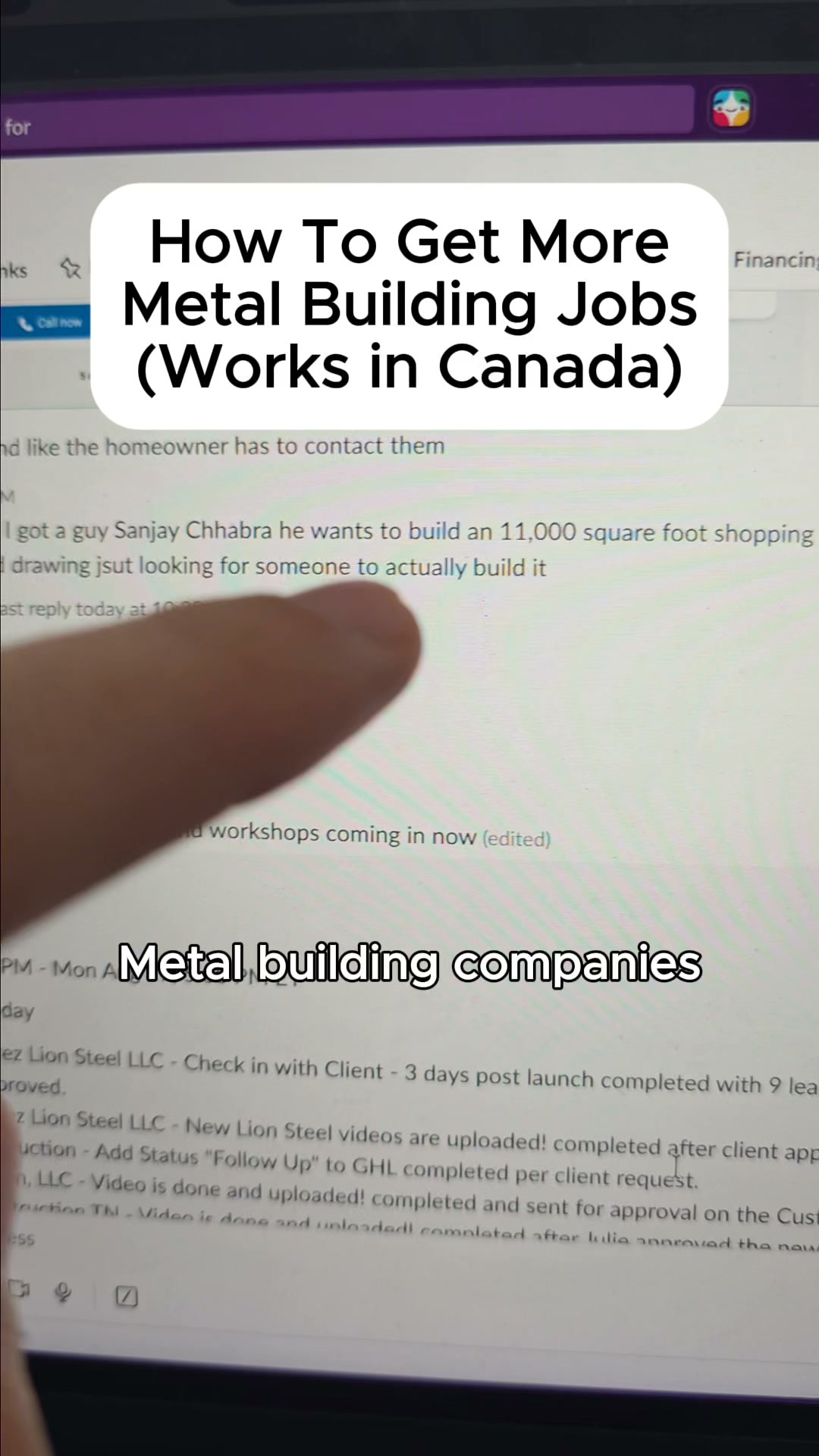 Quote Magnet Facebook ad: $3.9 Million from One Metal Building Lead