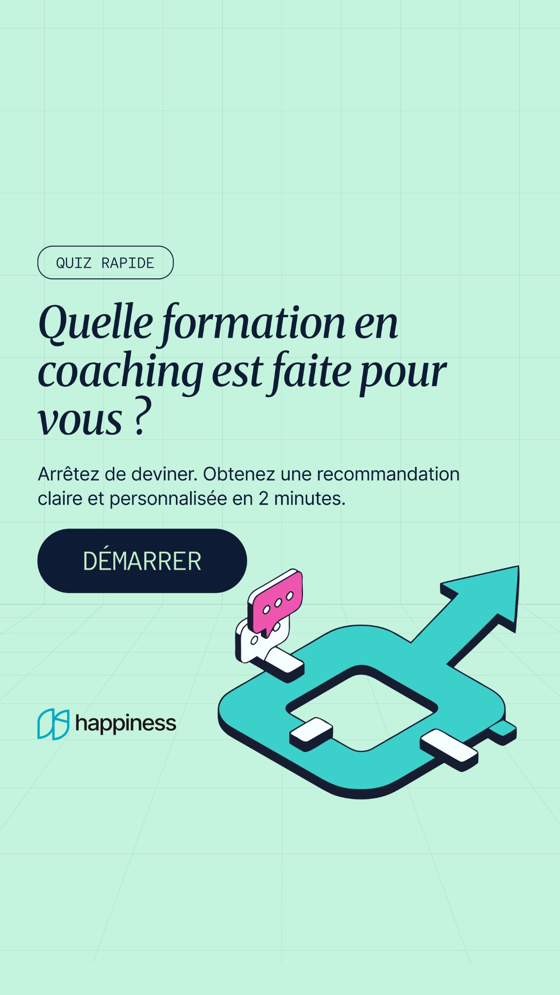 Happiness consulting & coaching Facebook ad