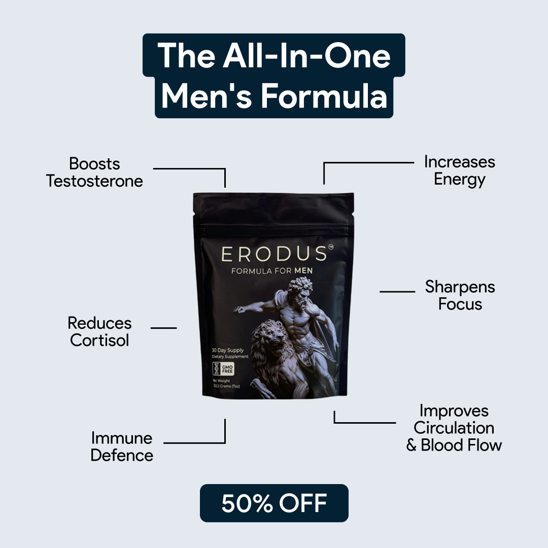 Erodus Formula For Men Facebook ad