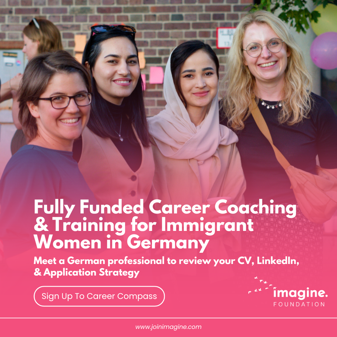 Imagine Foundation e.V. Facebook ad: Not sure where to start with your career in Germany?