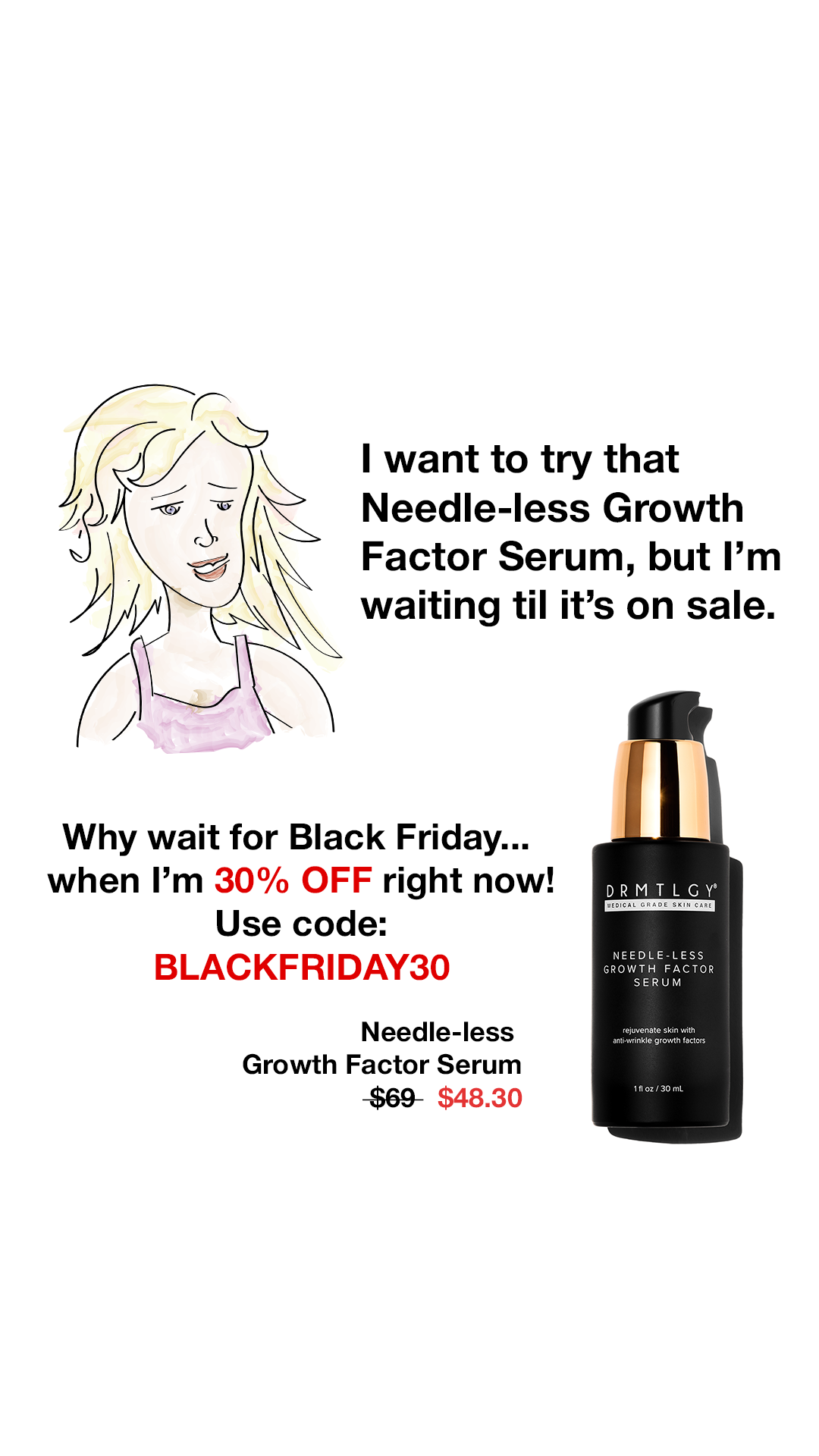DRMTLGY Facebook ad