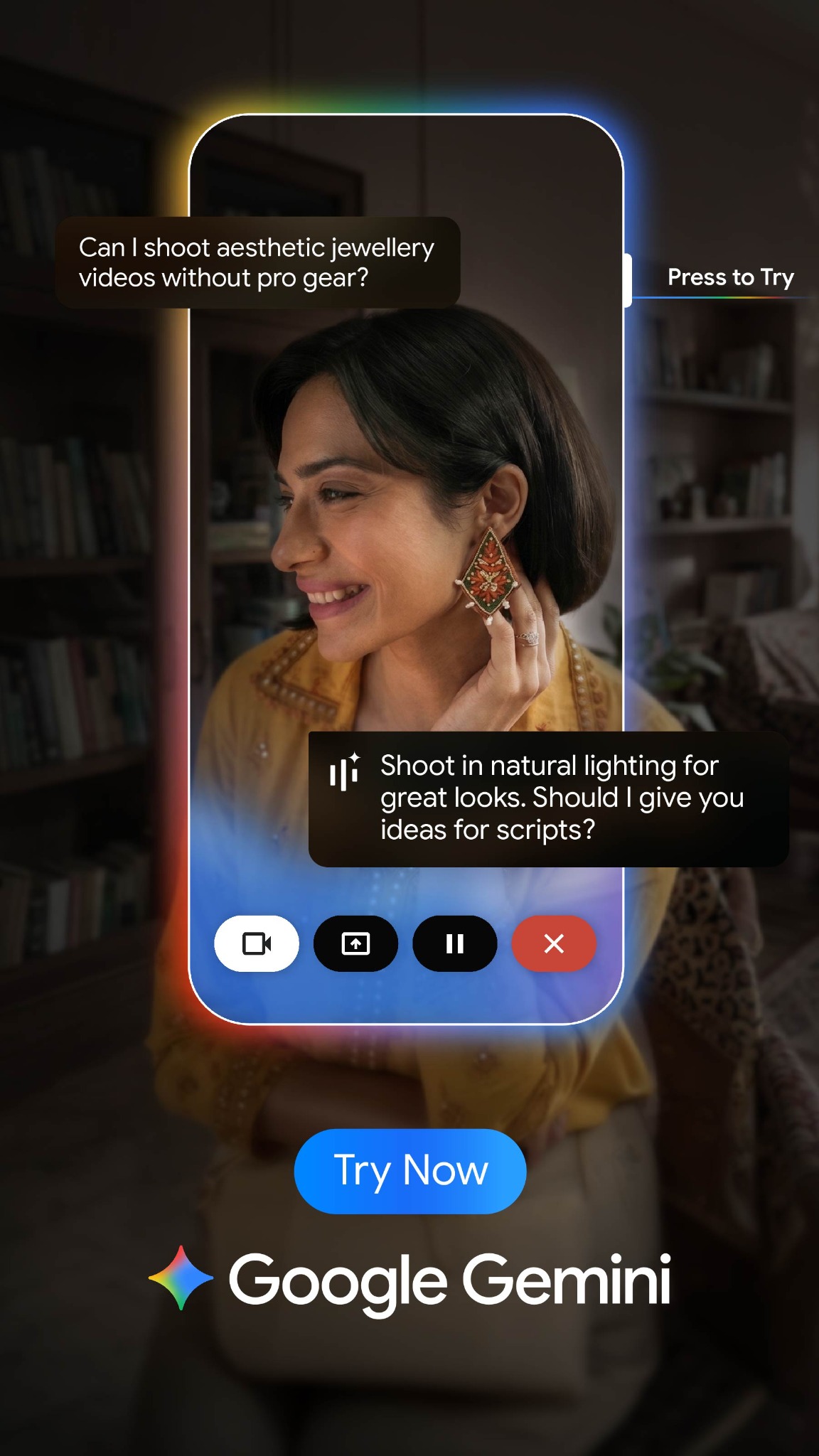 Google Facebook ad