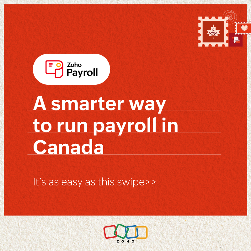Zoho Payroll Facebook ad