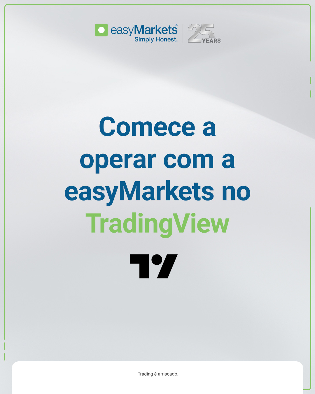easyMarkets PT Facebook ad: Deseja negociar diretamente no TradingView com sua conta…