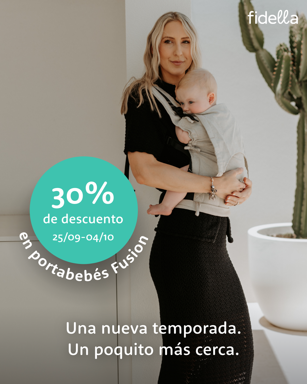 Fidella Facebook ad: Abrocha y listo, 30 % de descuento