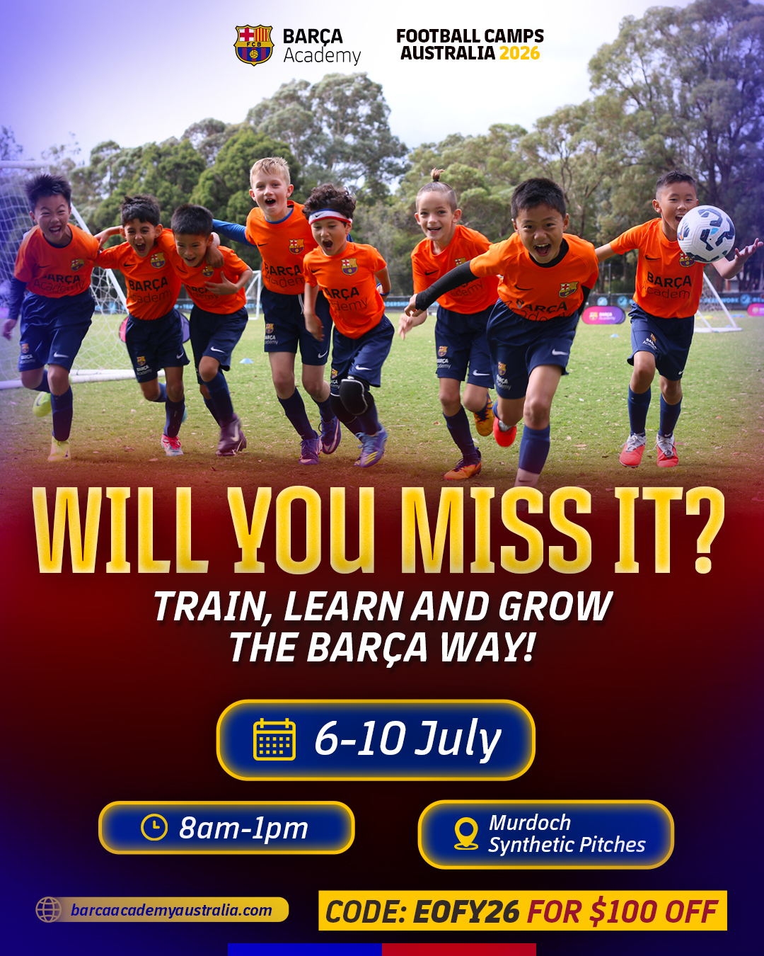 Barça Academy Australia & New Zealand Facebook ad