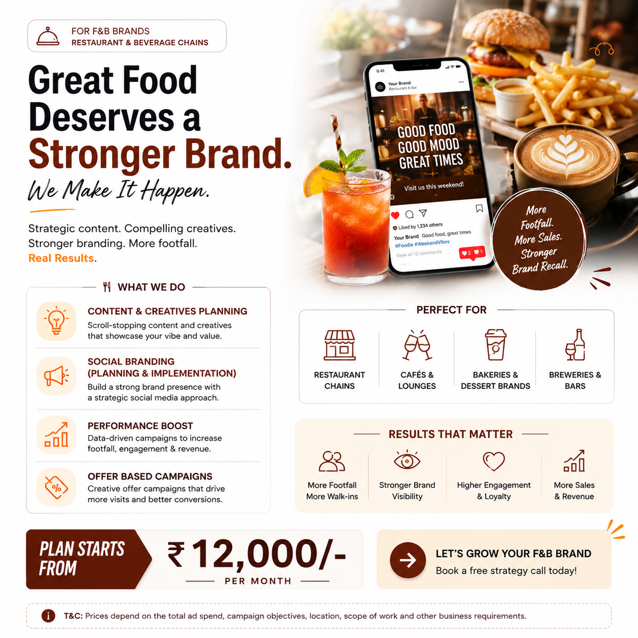 Asistaa Facebook ad: Scalable Branding Solutions for Restaurants & F&B brands