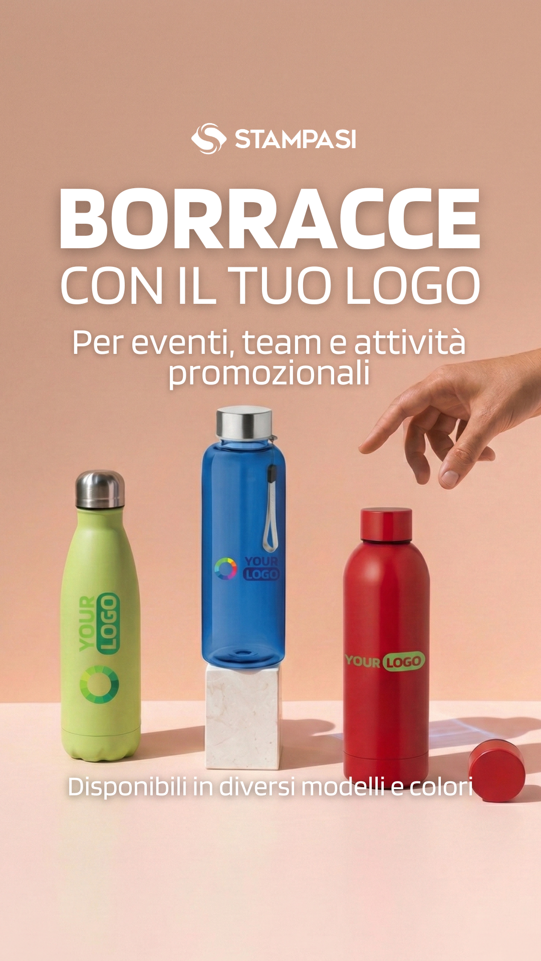 STAMPASI Facebook ad: Borracce personalizzate con logo