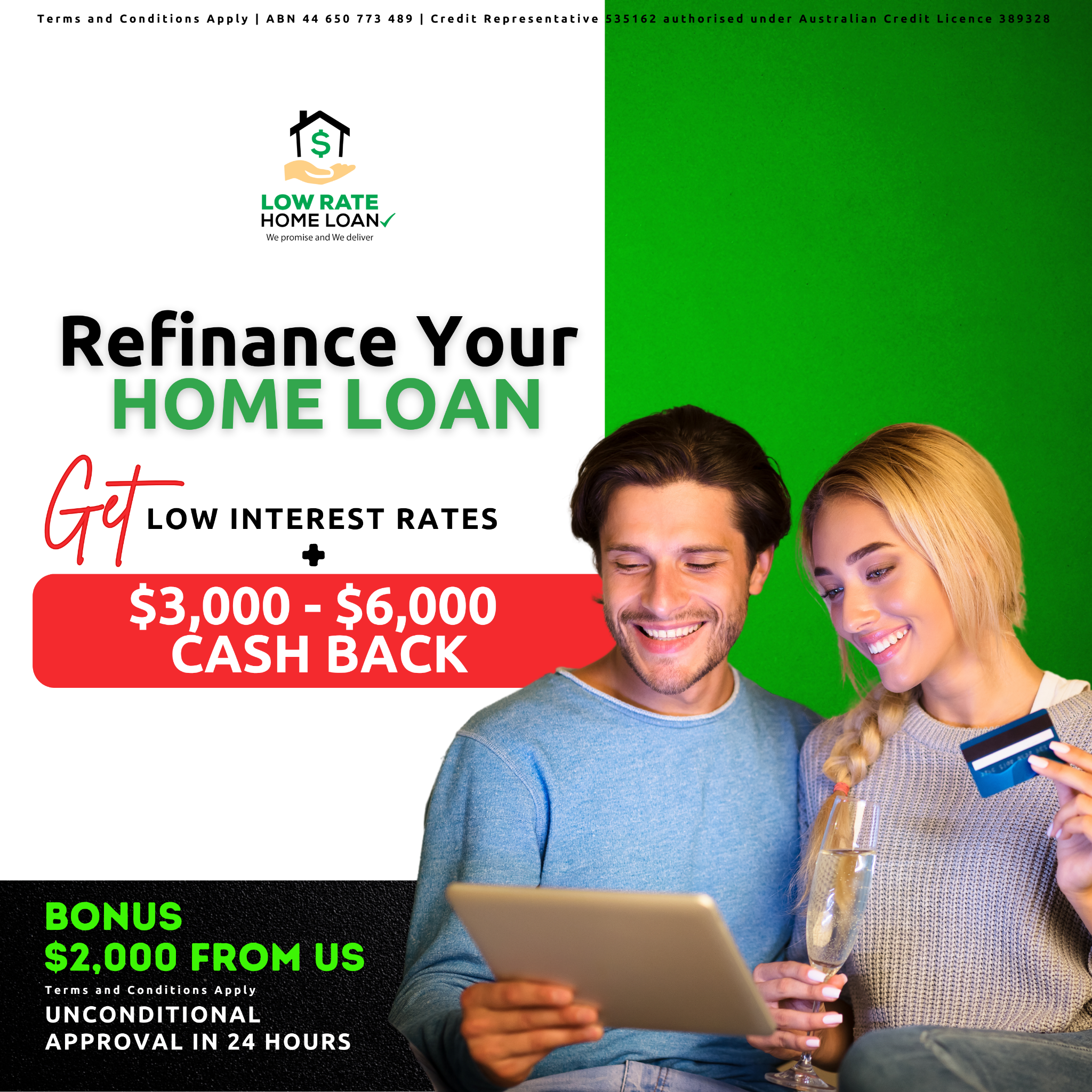 Low Rate Home Loan - Mortgage Brokers Facebook ad