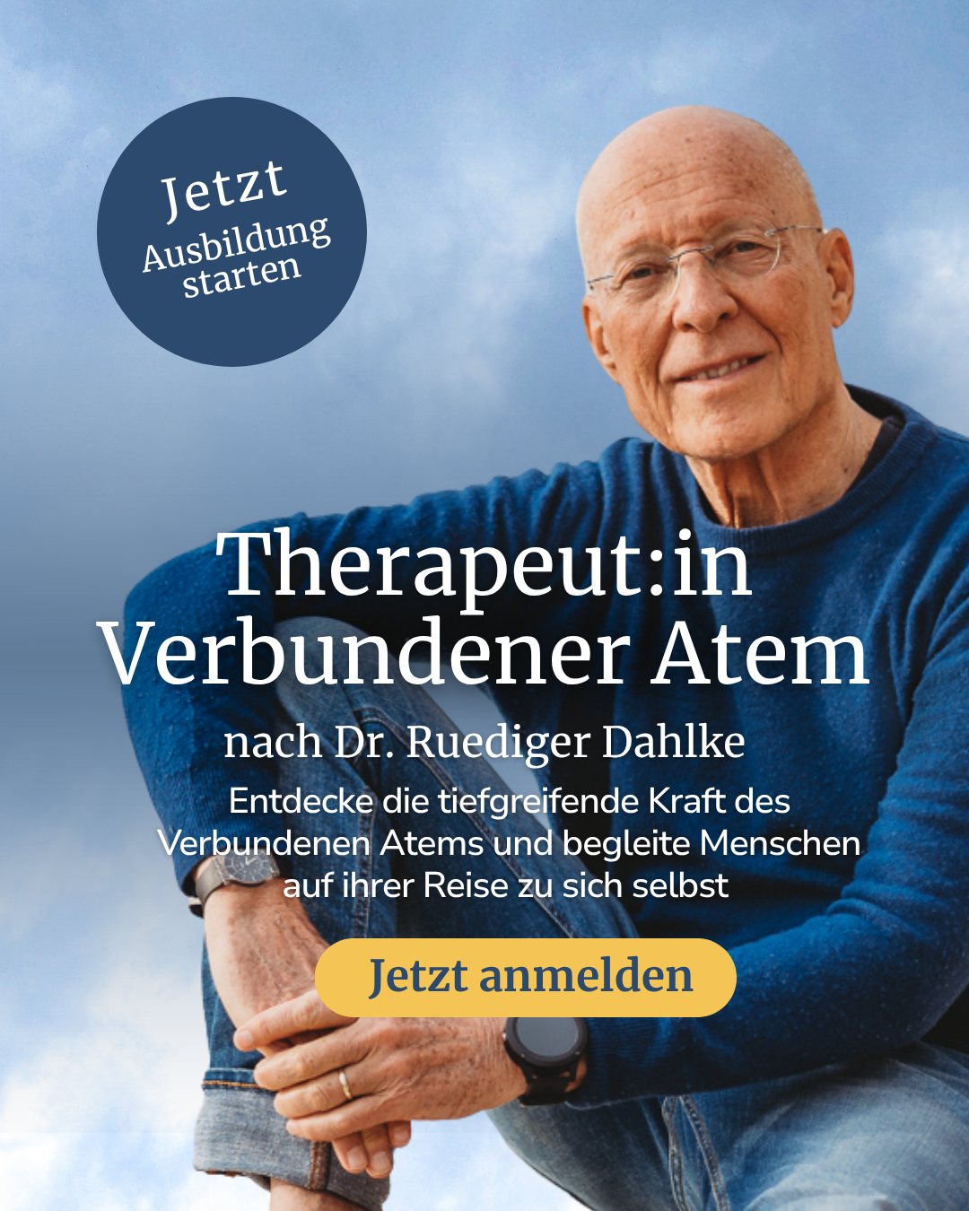 Dr. Ruediger Dahlke Facebook ad: Die große Ausbildung Therapeut:in Verbundener Atem nach…