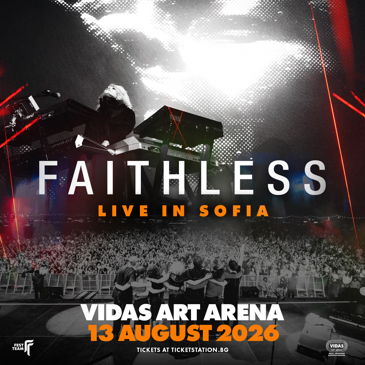 Fest Team Facebook ad: Чуй на живо Insomnia и God is a DJ: Faithless в София