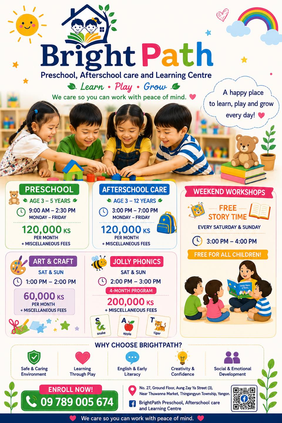 BrightPath Preschool, Afterschool Care and Learning Centre Facebook ad