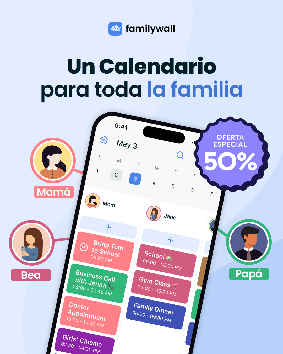 FamilyWall - Family Organizer Facebook ad: No te pierdas la oferta de FamilyWall