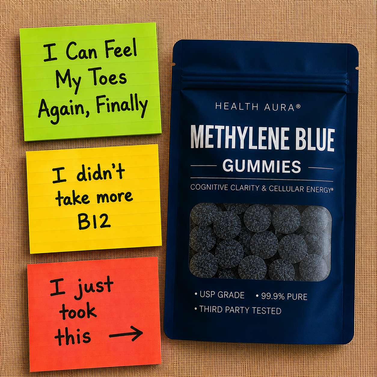 Dr. Michael Carter, MD Facebook ad: I tell my patients to try methylene blue gummies every…