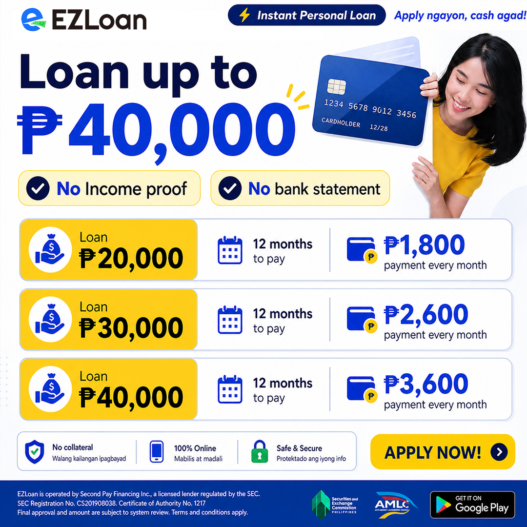 EZLoan Second Pay Financing Facebook ad