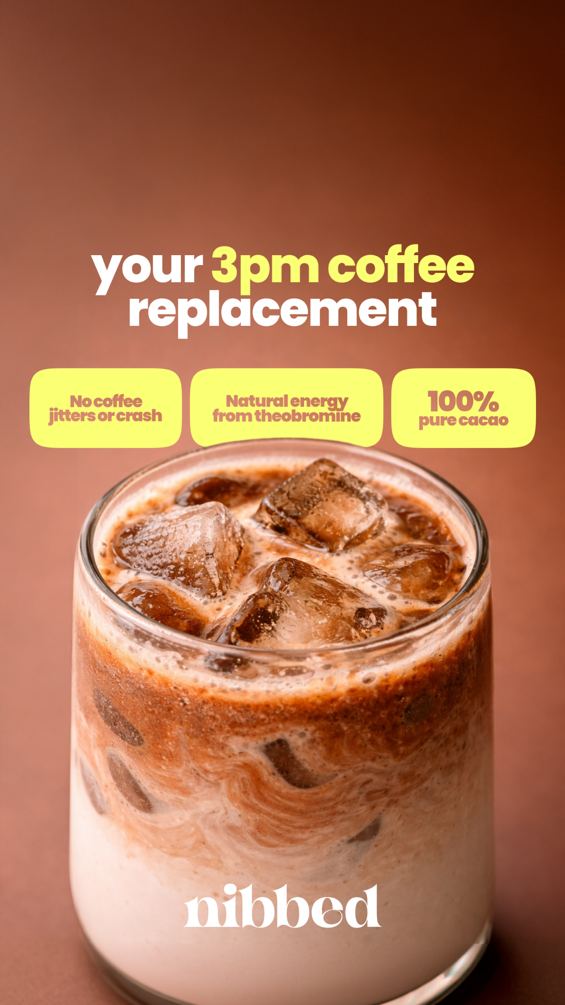 Nibbed Facebook ad: Better Than Coffee (Actually)