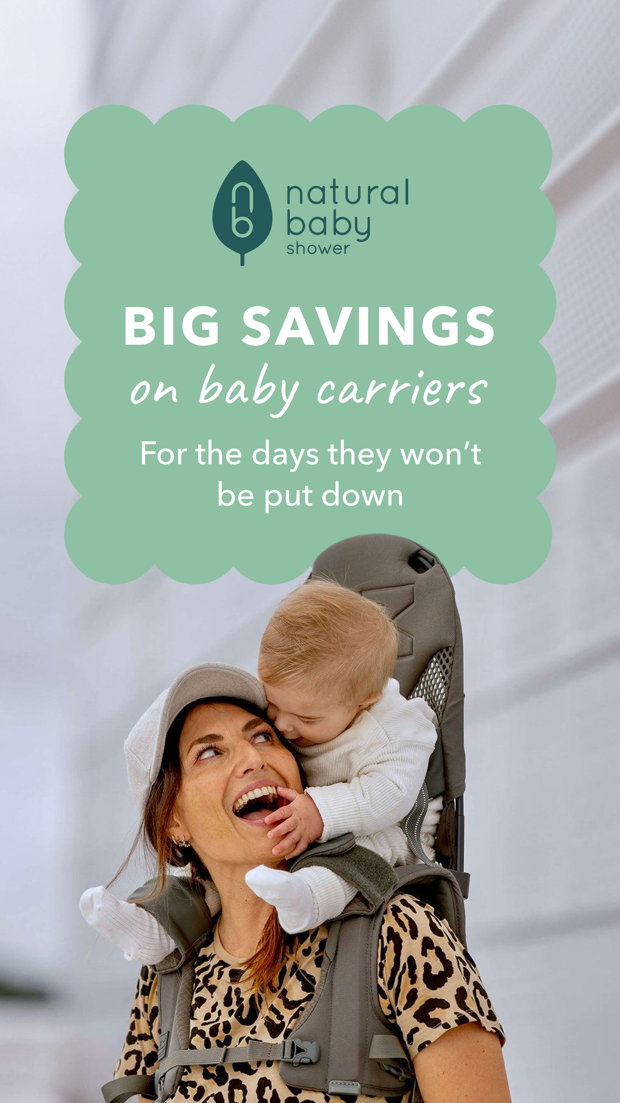 Natural Baby Shower Facebook ad