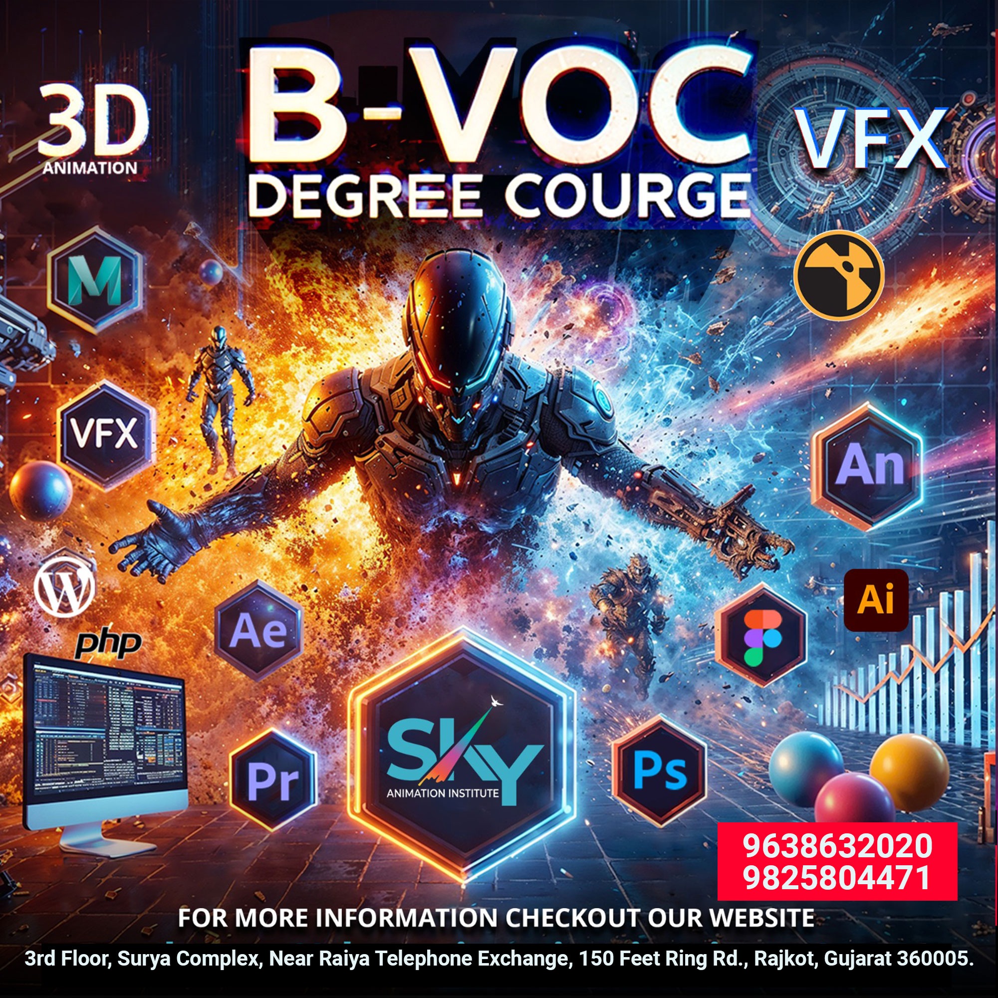 Sky Animation Institute Facebook ad