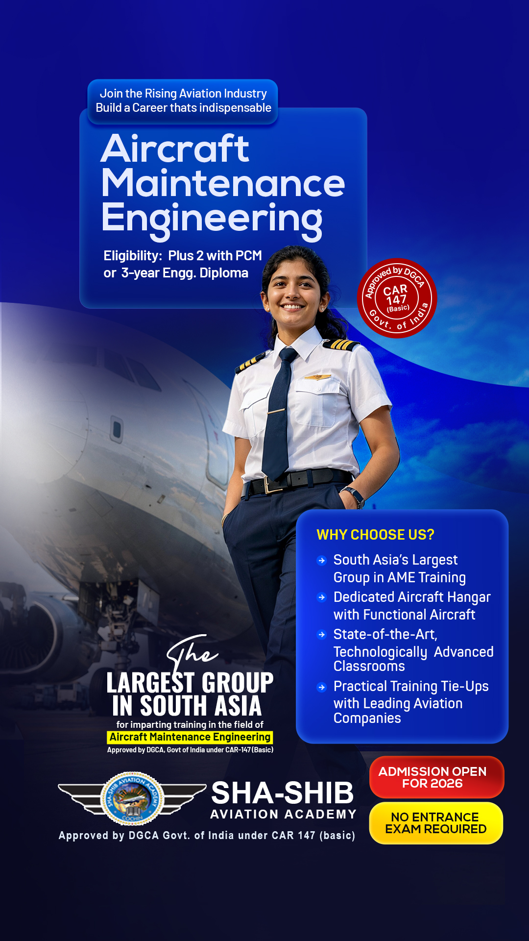 Sha-Shib Aviation Academy Facebook ad from Apr 2, 2026