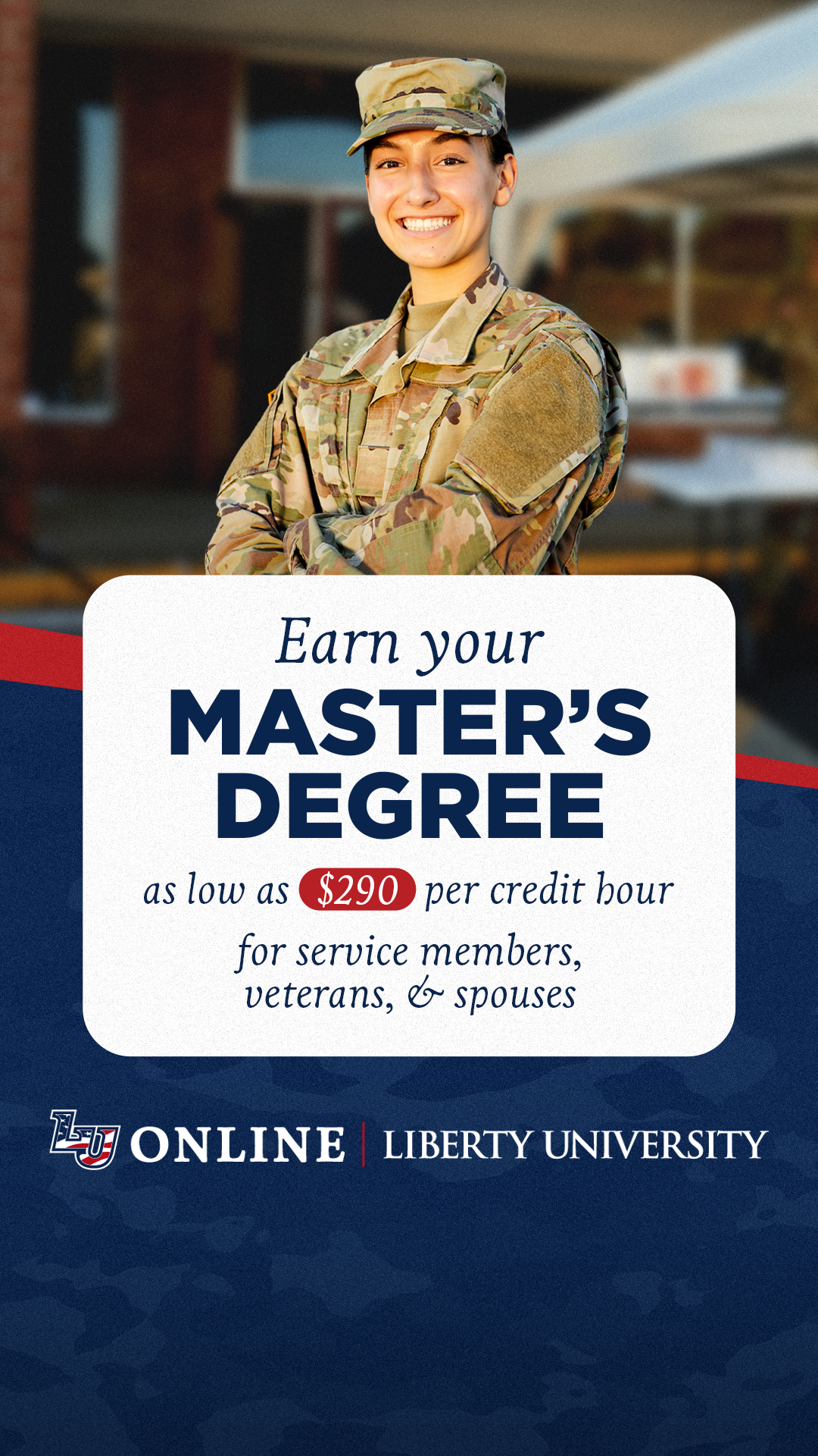 Liberty University Online Programs Facebook ad