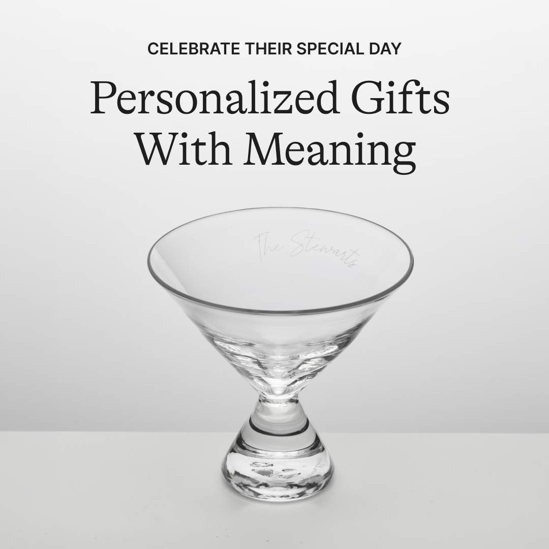 Simon Pearce Facebook ad: A Gift of Personalization