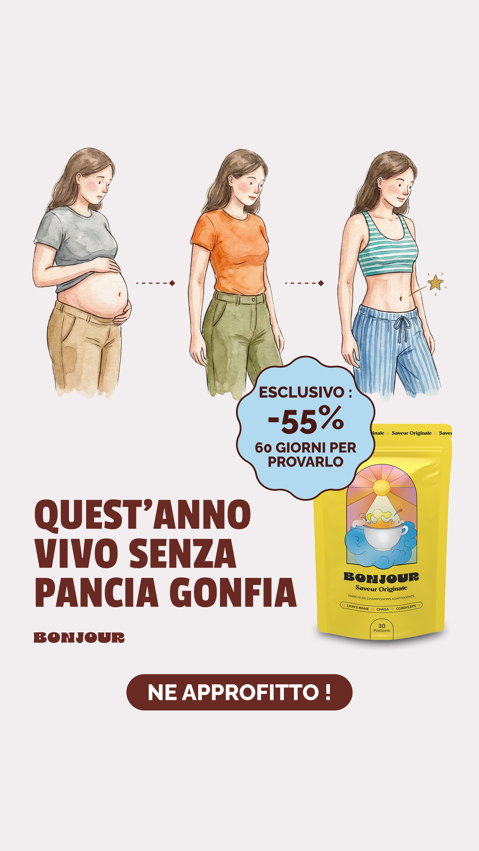 Bonjour Facebook ad: Prodotto in Francia con estratti biologici di piante e…