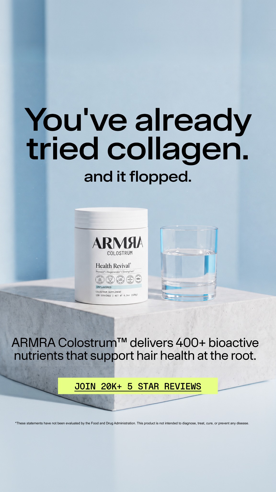ARMRA Facebook ad