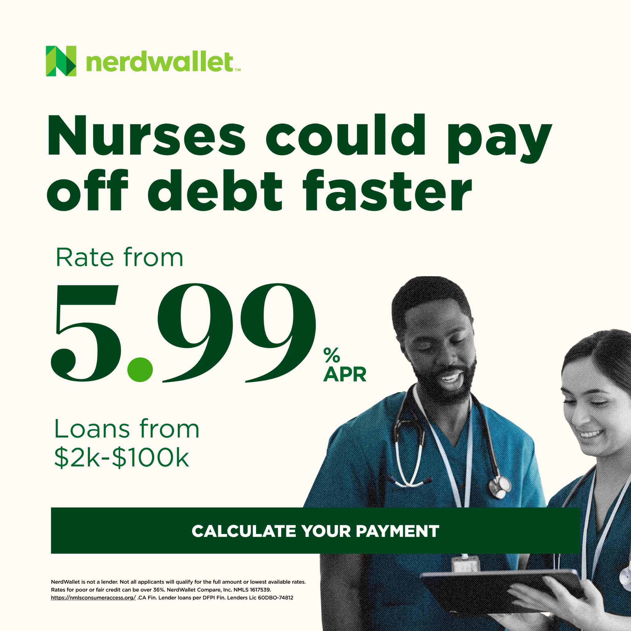 NerdWallet Facebook ad