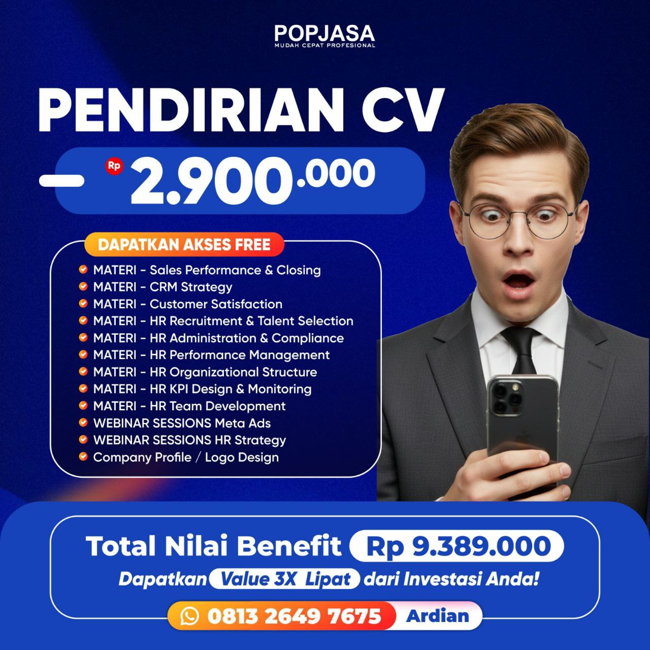 Jasa Perizinan Usaha Popjasa Facebook ad: Konsultasi Gratis Sekarang!