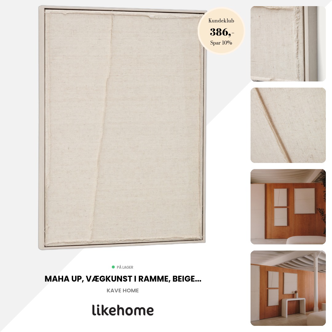 likehome.dk Facebook ad: Skab dit drømmehjem med Kave Home