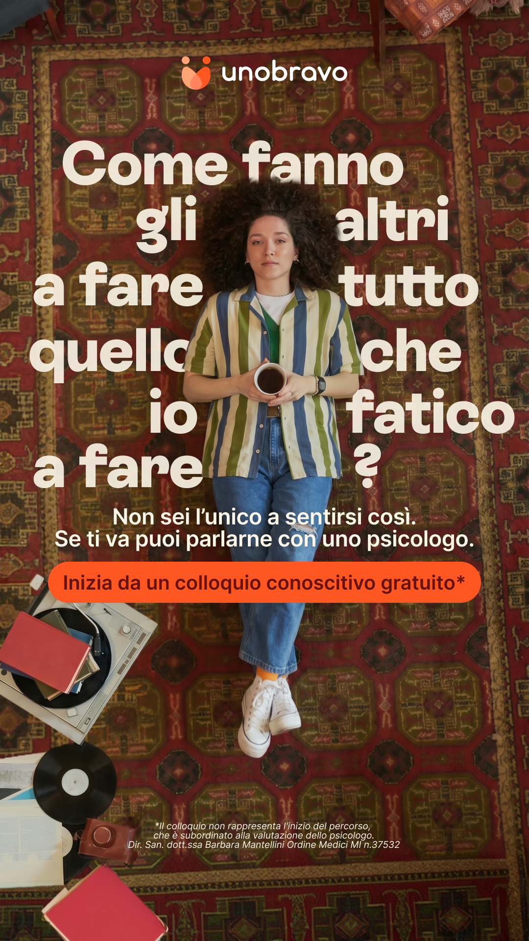 Unobravo Facebook ad