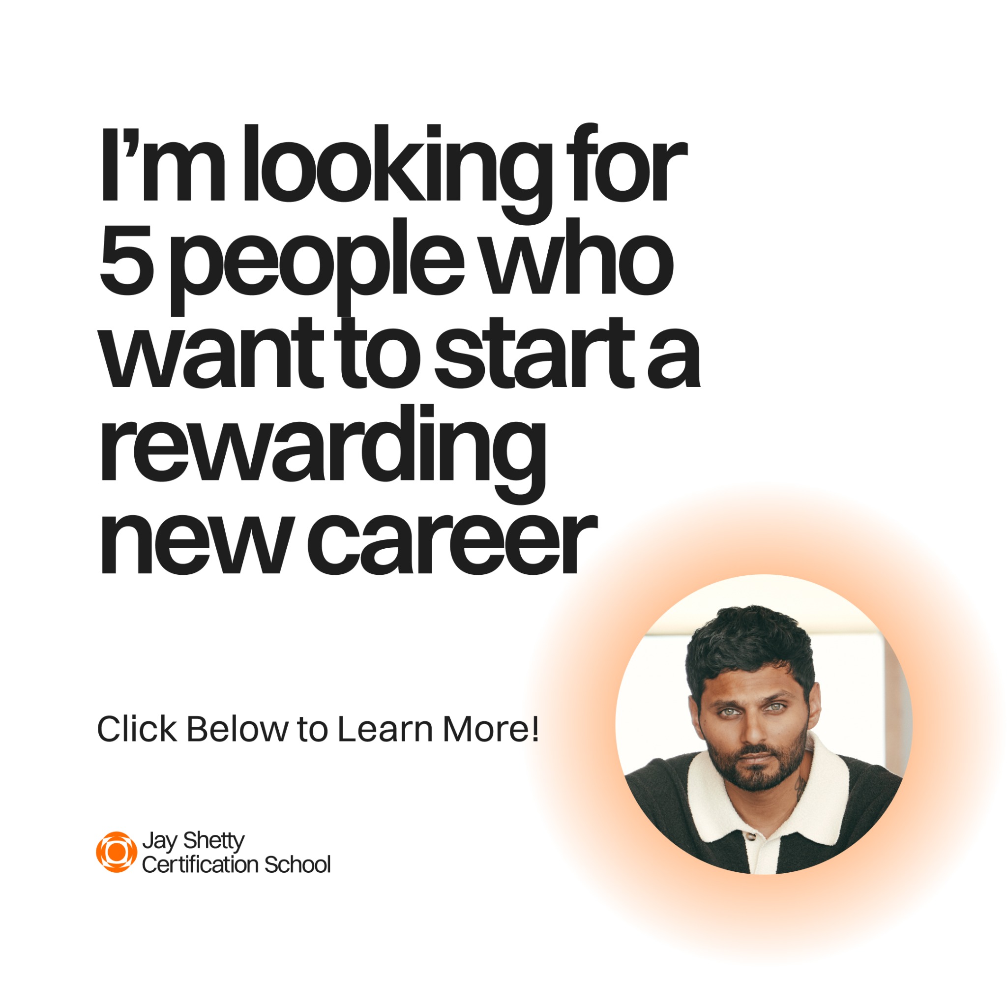Jay Shetty Certification School Facebook ad
