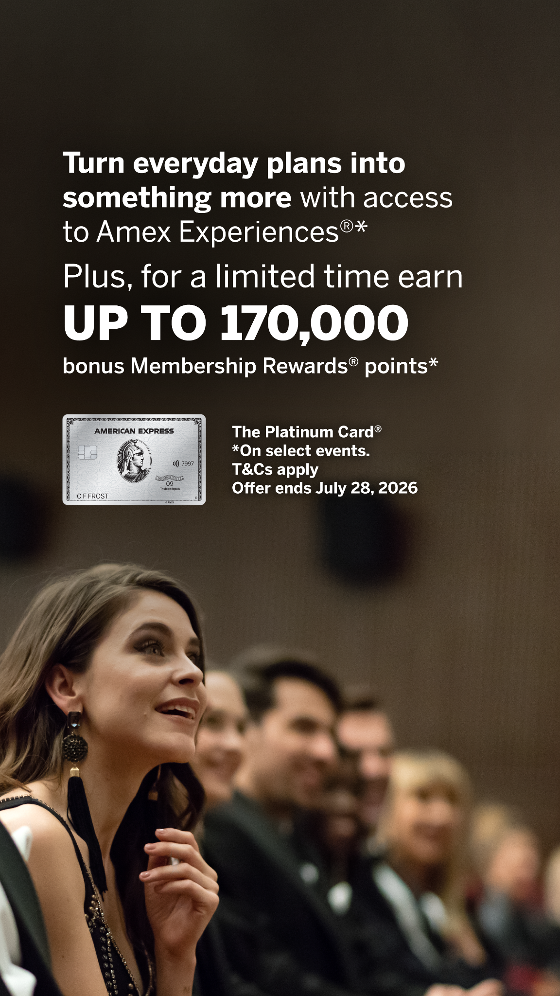 American Express Facebook ad