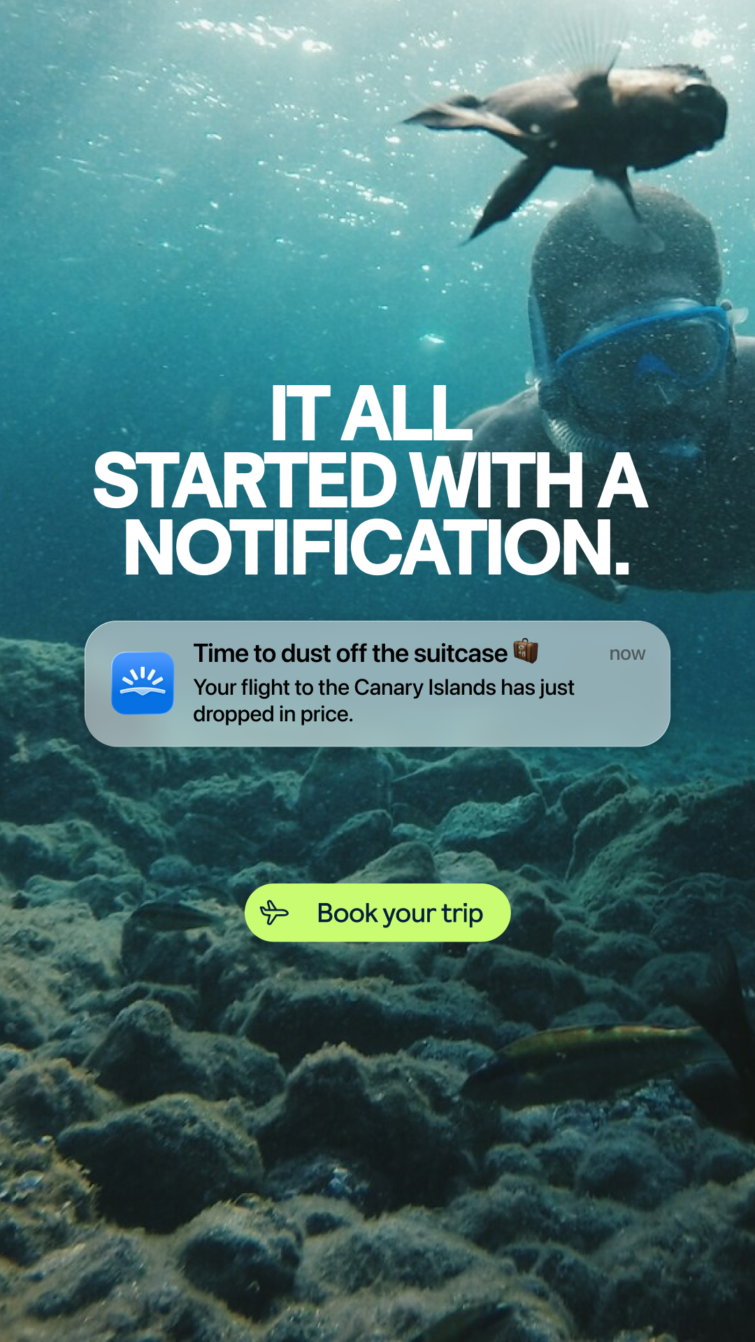 Skyscanner Facebook ad: Get the best deal for you.