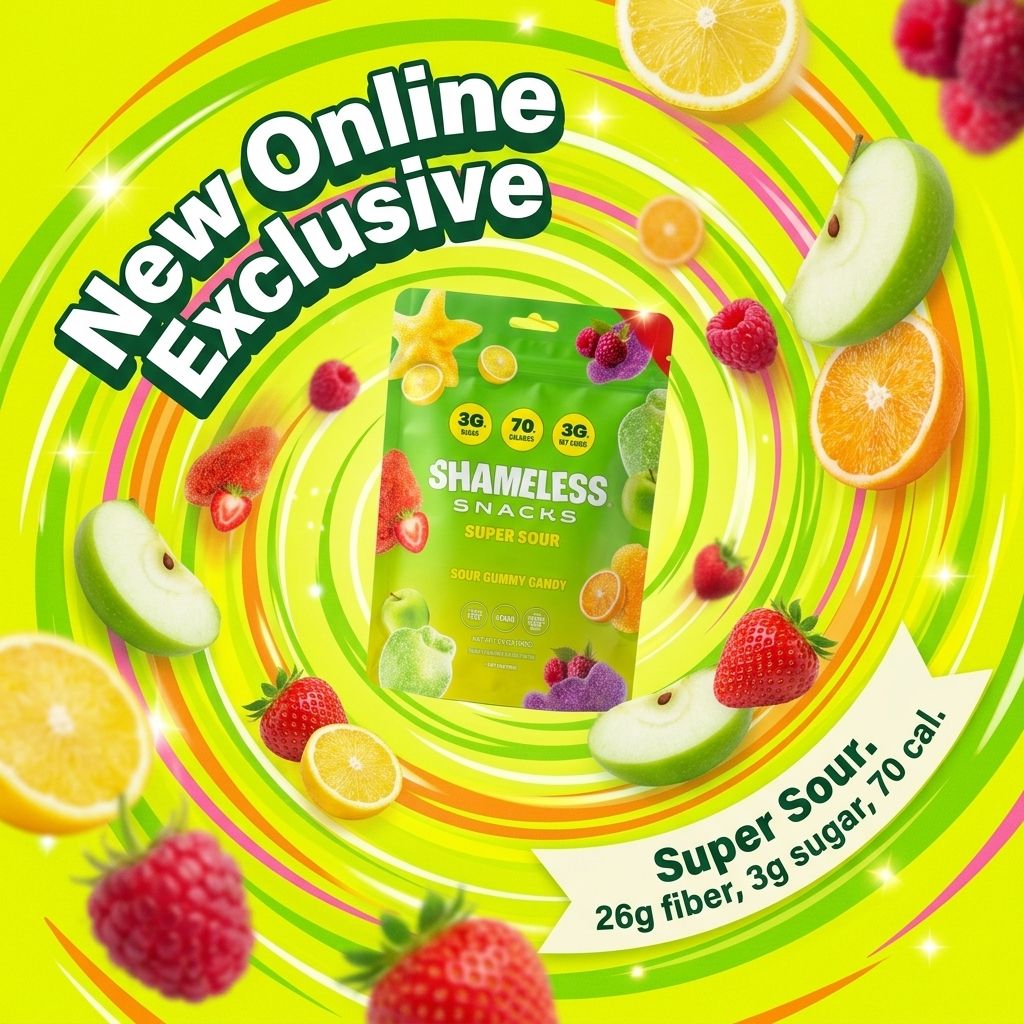 Shameless Snacks Facebook ad