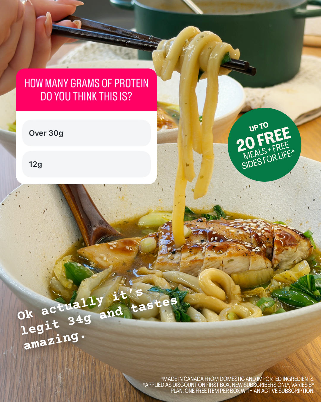 HelloFresh Facebook ad