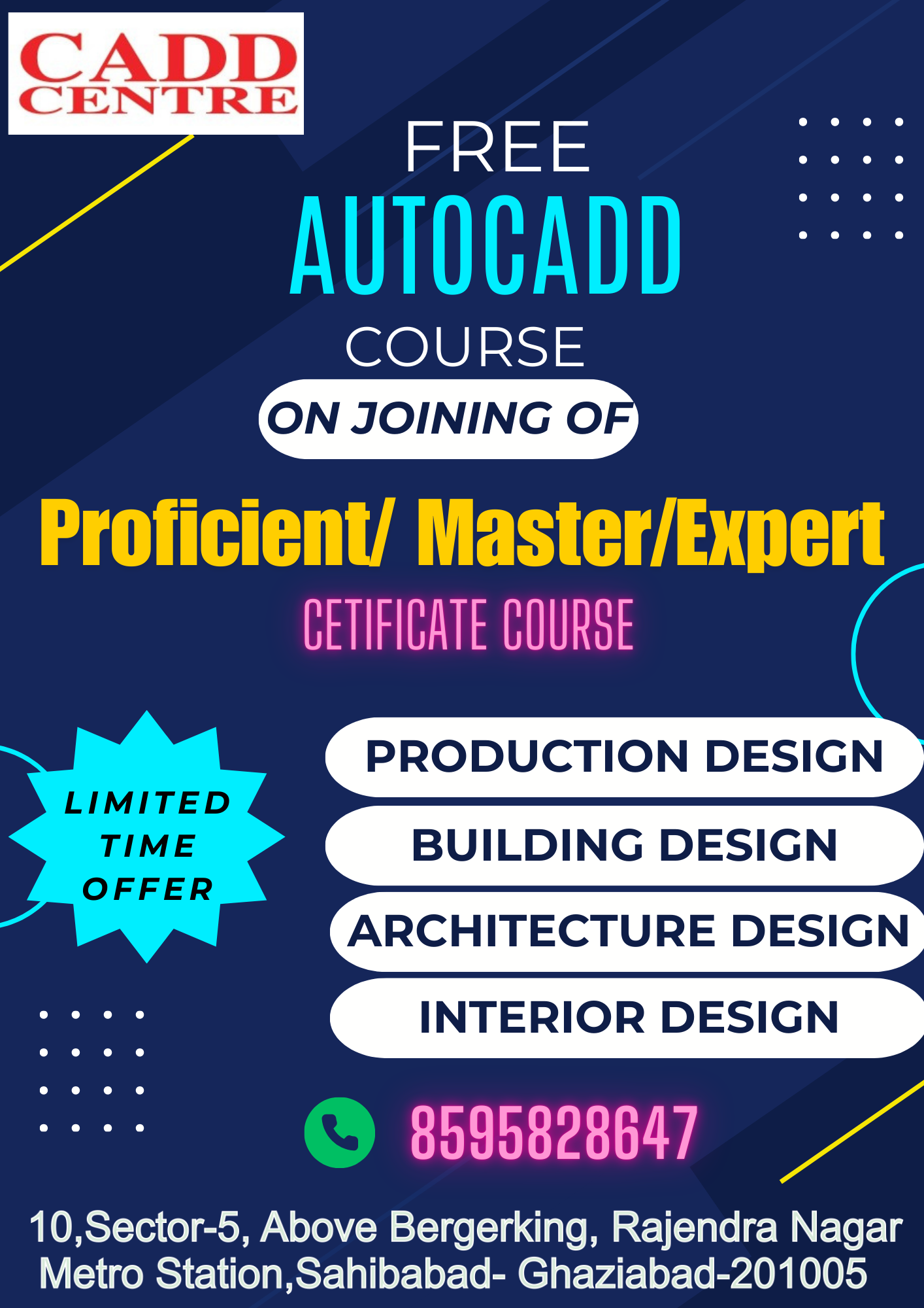 Cadd Centre Sahibabad Facebook ad: Boost your carrier with CADD CENTRE