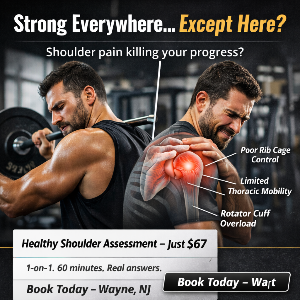 RX Physical Therapy Facebook ad: $67 Complete Shoulder Assessment And Plan