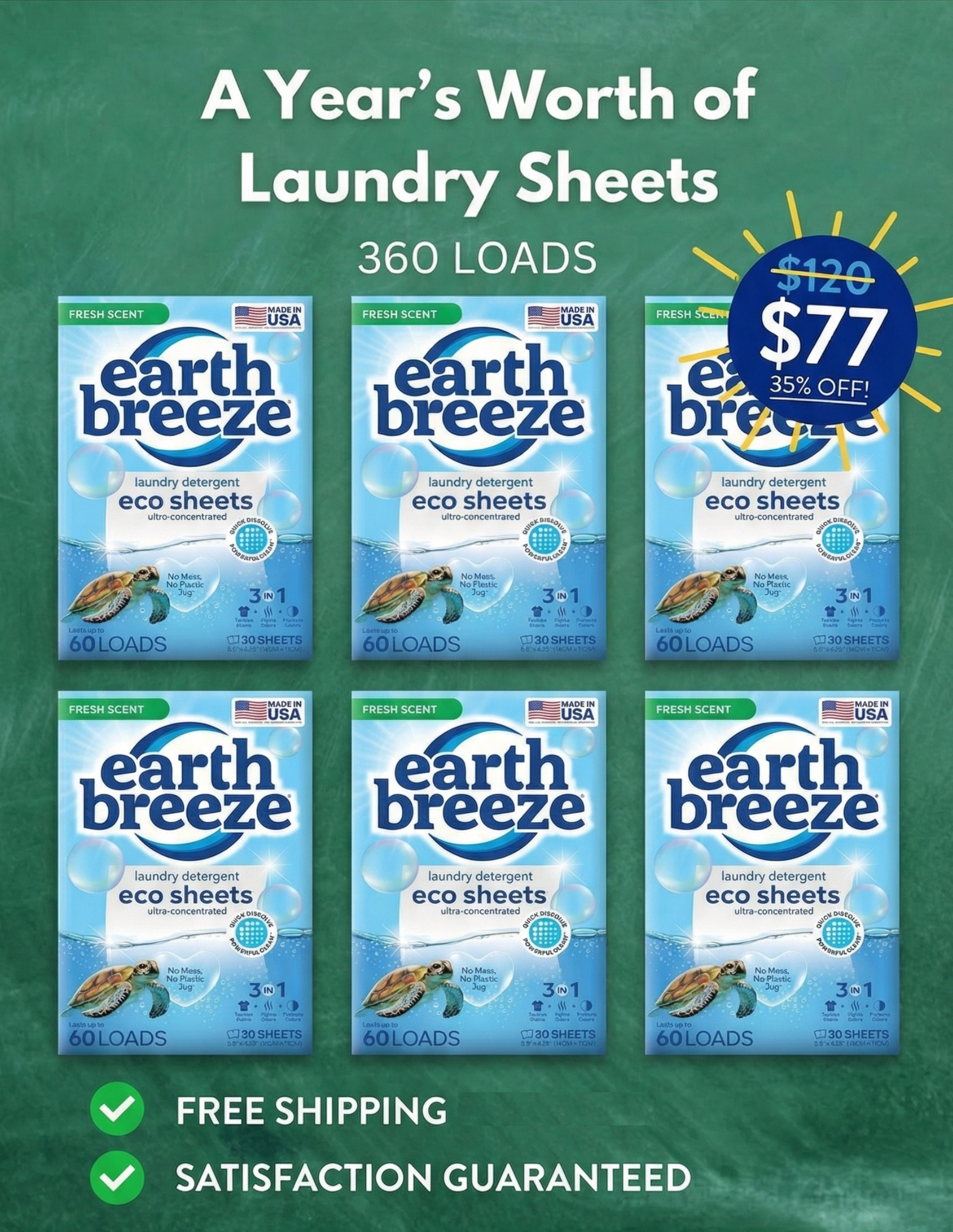 Earth Breeze Facebook ad