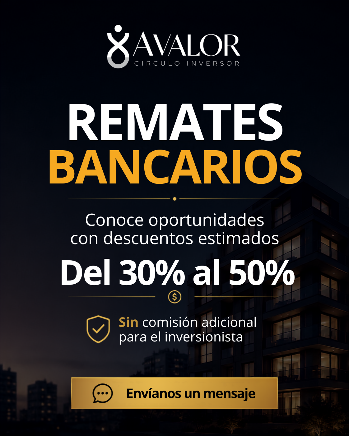 Avalor Circulo de Inversión Facebook ad: Remates Bancarios