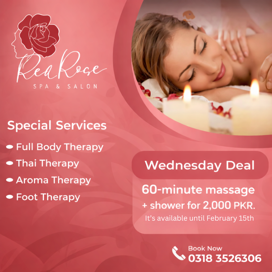 Red Rose Spa and Salon Facebook ad: Chat with us