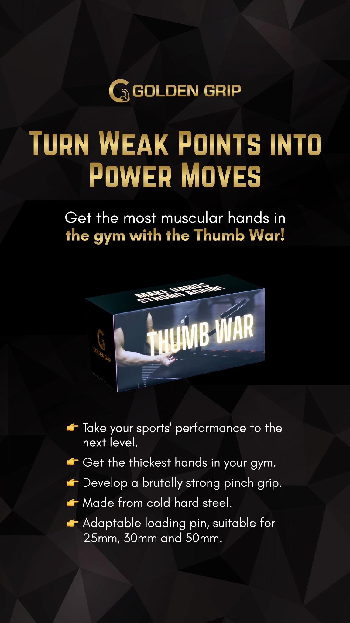 GoldenGrip Facebook ad