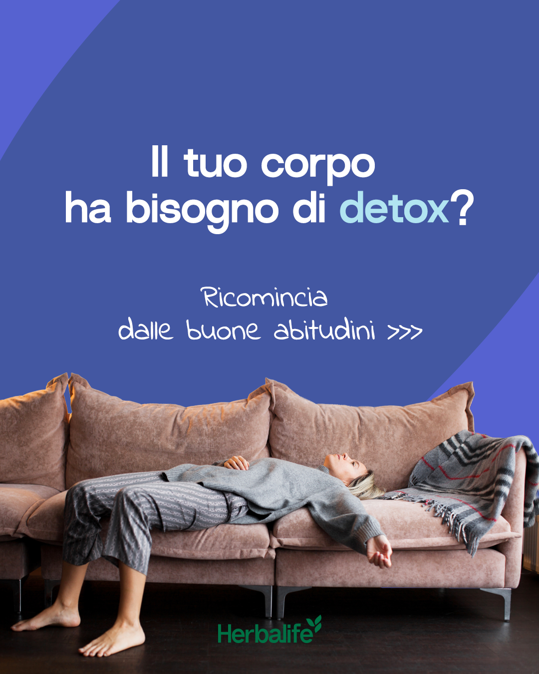 Herbalife Facebook ad: Dopo periodi più intensi, è normale sentirsi appesantiti.