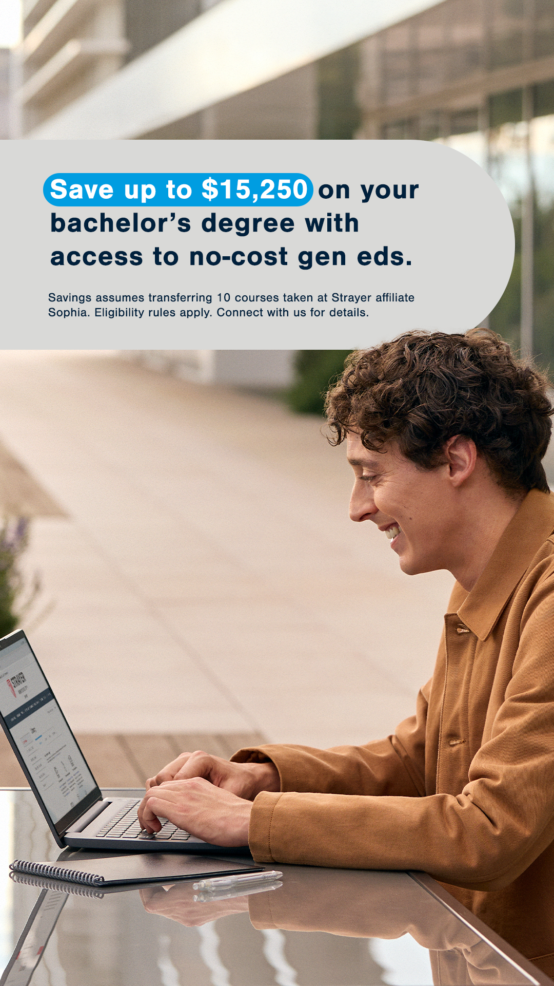 Strayer University Facebook ad