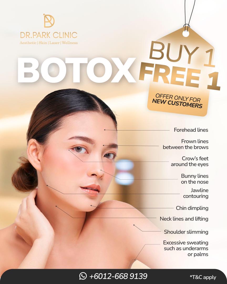 Dr Park Aesthetic Facebook ad: Botox Buy 1 Free 1 First Trial Promo