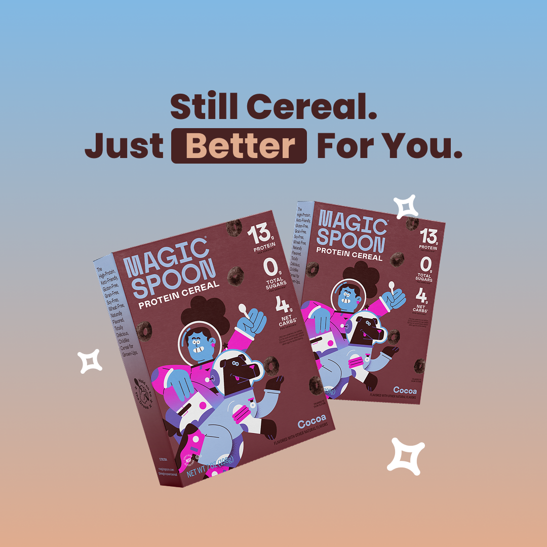Magic Spoon Cereal Facebook ad: Try the Upgrade
