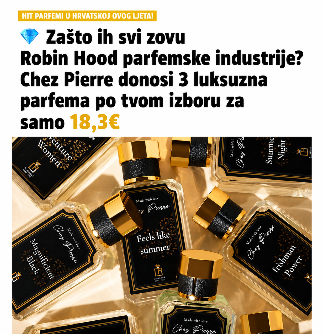 Chez Pierre Hrvatska Facebook ad