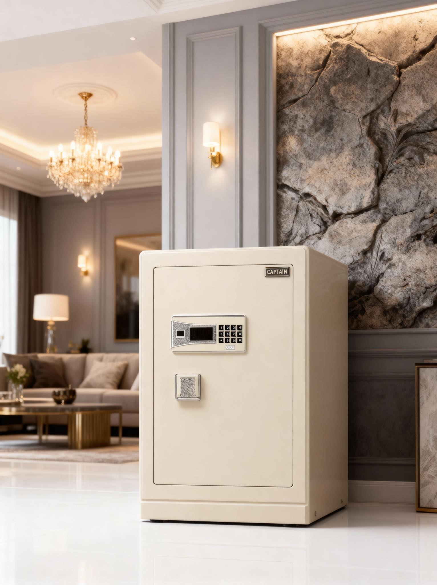Captain Singapore Facebook ad: CAPTAIN Safe Box T8, the best home safe box