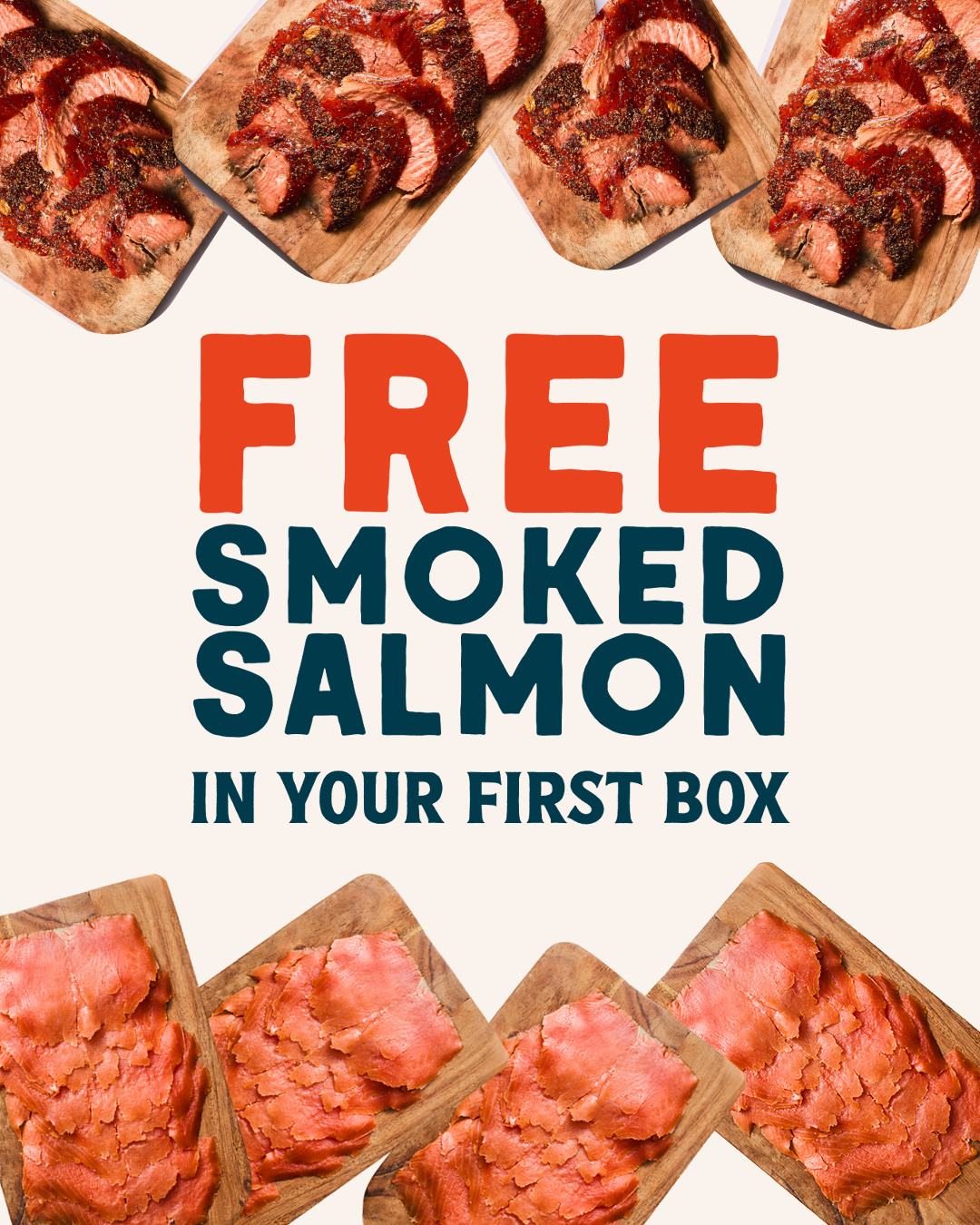 Wild Alaskan Company Facebook ad: Get 2 Free Packs of Smoked Salmon!
