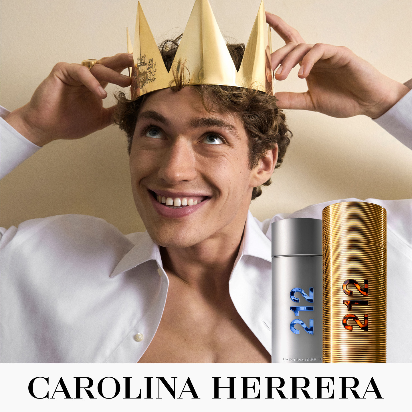 Carolina Herrera Facebook ad: Nuevo 212 Men Parfum